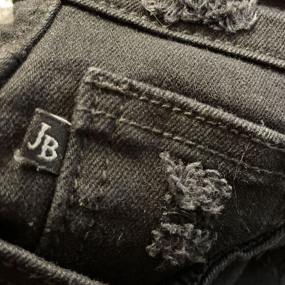 Judy Blue Jeans Womens Size 5 27x29 Boyfriend Fit Black Distressed‎ Ripped - Picture 3 of 8